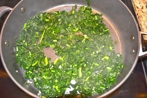 kale sauteed with butter and garlic