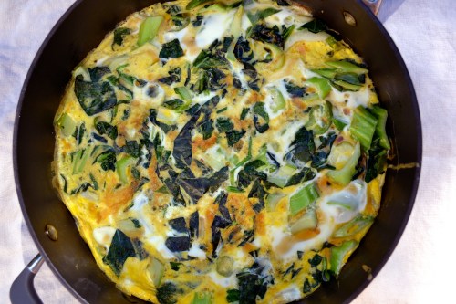 bok choy frittata