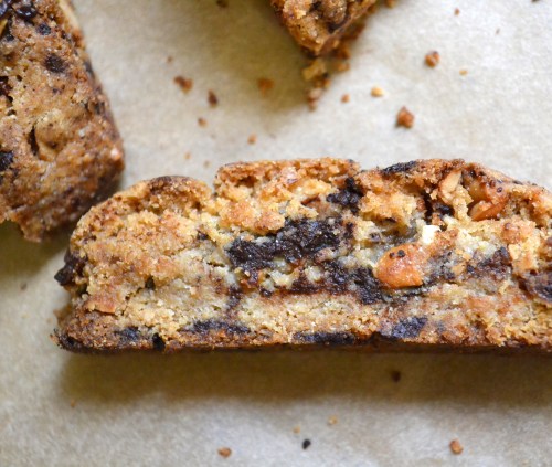 cashew and chocolate biscotti