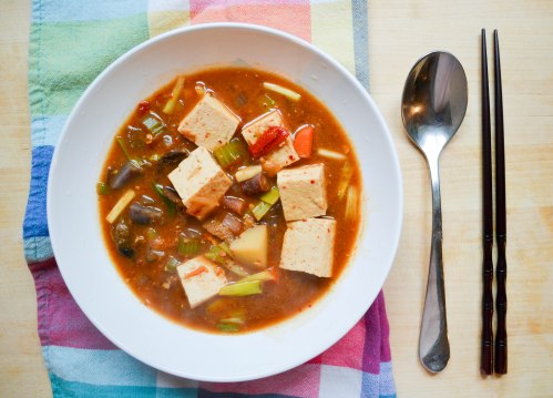 doen jang jigae chopsticks