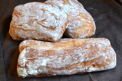 homemade ciabatta