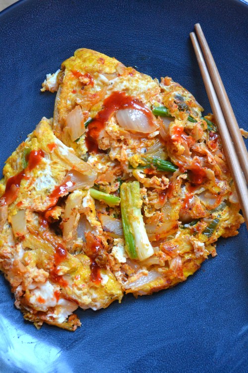 kim chi scrambled eggs