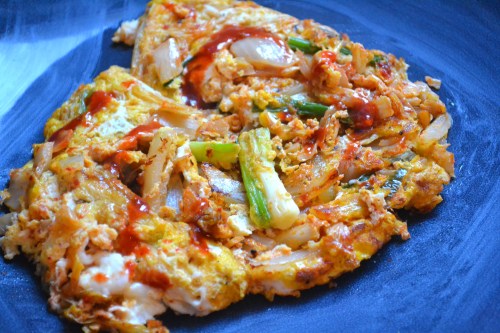 kim chi scrambled eggs