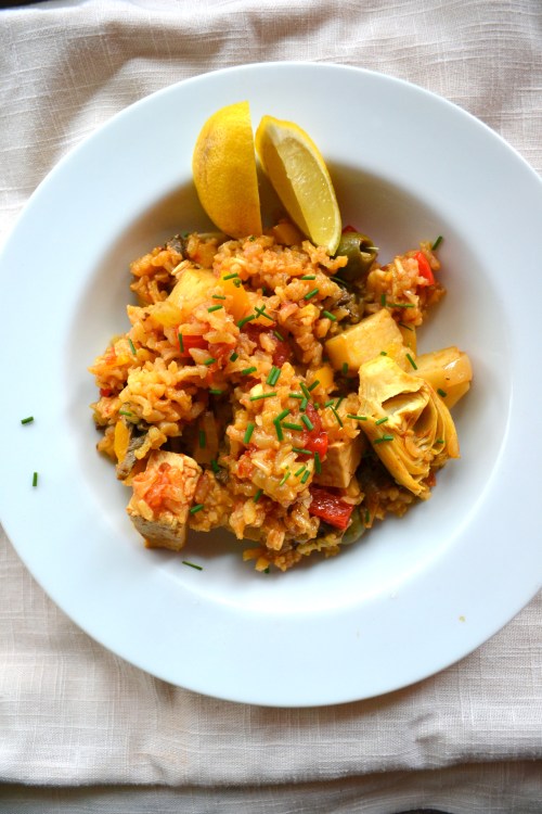vegetarian paella 