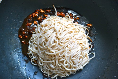 udon noodles with soy bean paste