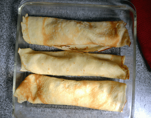 crepes rolled up