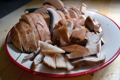 sliced mushrooms